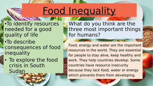 Food Inequality KS3