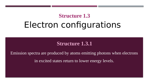 Structure 1 / IB Chemistry / Structure 1.3 +HL (Including Questions)