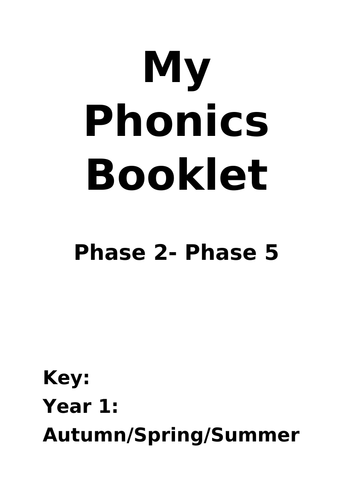 Phonics Assessment Booklet