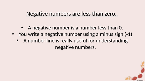 Maths Functional Skills Level 1 recognise and use positive and negative numbers�)