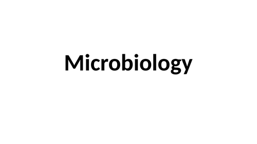 T level health/HCS microbiology and epidemiology