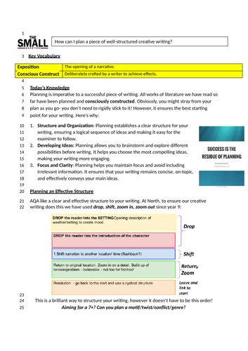 AQA English Language Paper 1 Creative Writing  The Five People You Meet in Heaven