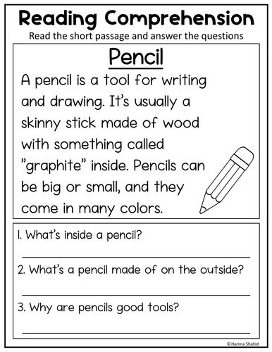 Reading Comprehension Passages and Questions