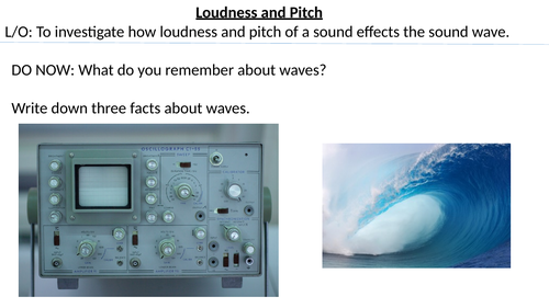 *Full Lesson* Physics: Sound, Loudness and Pitch