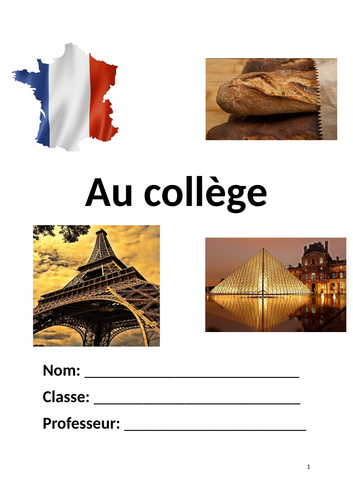 Au collège KS3 Lesson 1