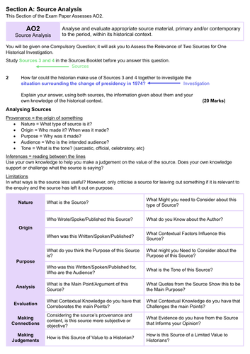 Exam Technique Guide (Edexcel A Level History - PAPER 2)