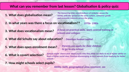 A-Level sociology [AQA] - Policy 30 marker