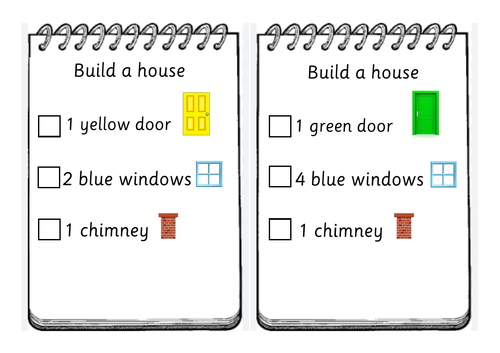 Build a house activity