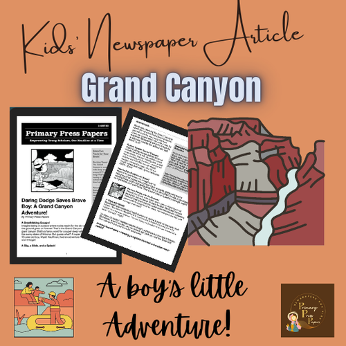 Brave Boy’s Grand Canyon Escape Kid’s English Reading & Activity BACK TO SCHOOL
