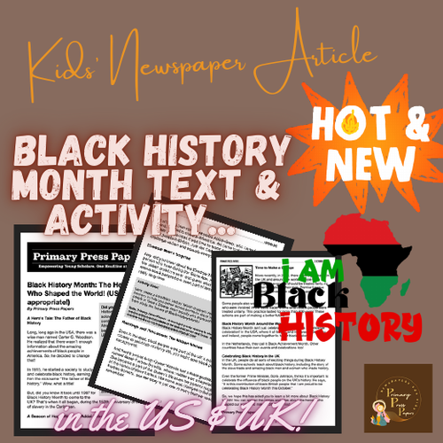 The Marvels of Black History Month! LATEST Reading Comprehension with Activity