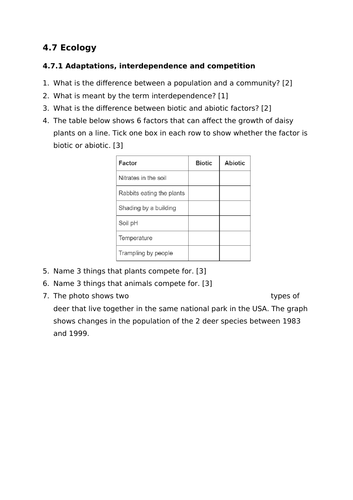 AQA Biology Paper 2 Revision (Trilogy)