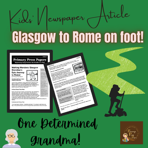 Walking Wonders: Glasgow Grandma's Epic Journey to Rome! Kid’s News to Read