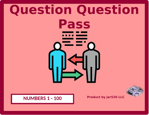 Numbers in English Question Question Pass Activity