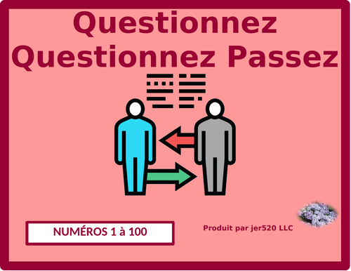Numéros (Numbers in French) Question Question Pass Activity
