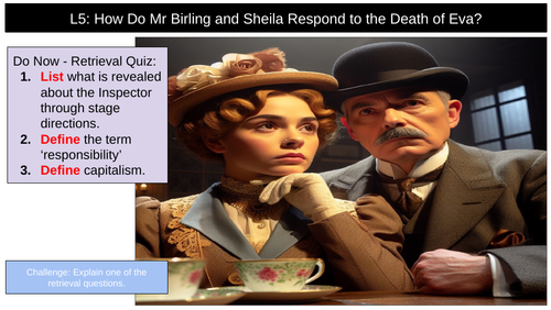 Mr Birling Sheila | Teaching Resources