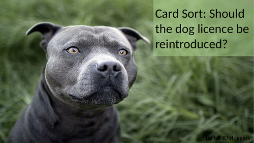 Card Sort: Should the dog licence be reintroduced to Britain?