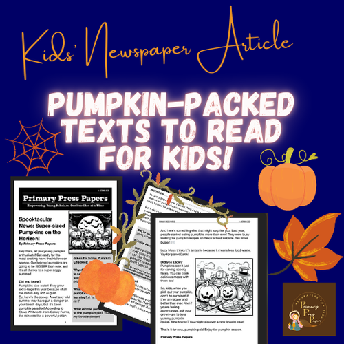 "Super-sized Halloween Pumpkins on the Horizon!" Spooktacular News for Kids READING COMPREHENSION