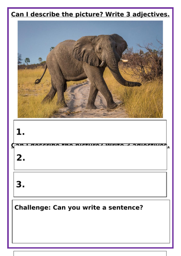 Adjective challenge