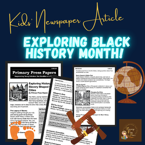How Slavery Shaped Our Cities ~ Black History Month Kids' Reading Comprehension