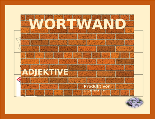 Adjektive (German Adjectives) Word Wall