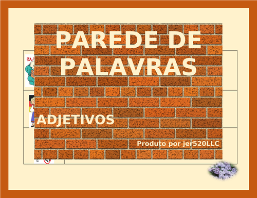 Adjetivos (Portuguese Adjectives) Word Wall