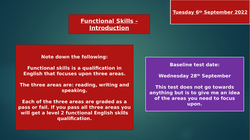 Functional Skills level 2 English