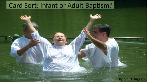 Card Sort: Arguments for and against Infant Baptism?