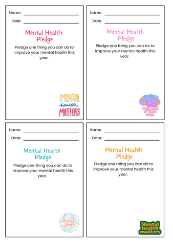 Mental Health Matters Pledge