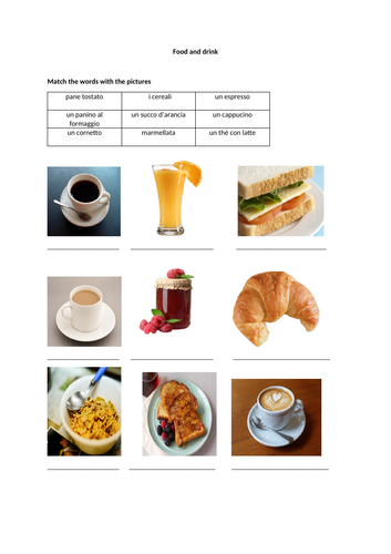 Italian GCSE Food and Drink