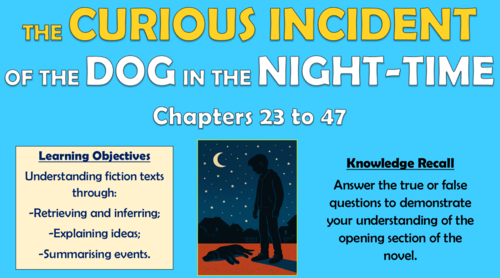 The Curious Incident of the Dog in the Night-time - Chapters 23 to 47!