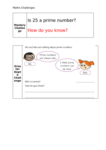 Year 5 Prime Numbers Lesson