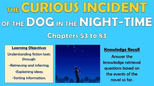 The Curious Incident of the Dog in the Night-time - Chapters 53 to 83!