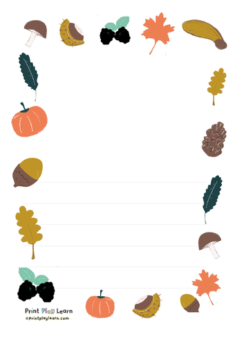 Autumn Themed Writing Templates