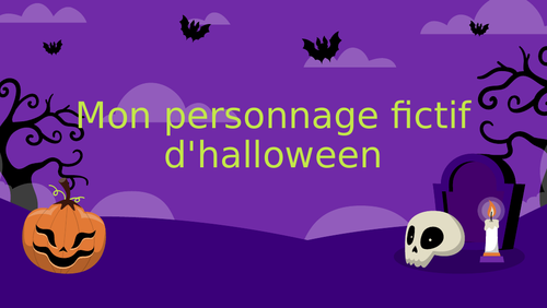 Mon personnage fictif d´Halloween