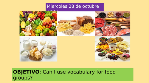 Spanish Food and Health Advice Project ks2