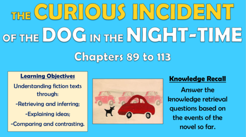 The Curious Incident of the Dog in the Night-time - Chapters 89 to 113!