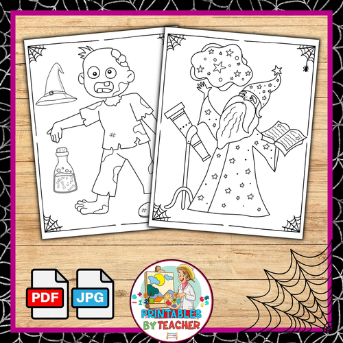 Halloween Coloring Pages | fall-themed Activities | October coloring sheets K-2