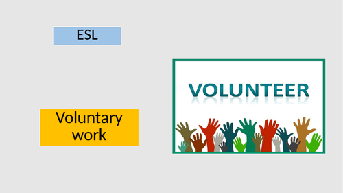 ESL GCSE Voluntary Work