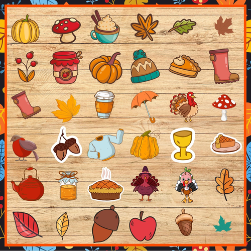 Thanksgiving Cliparts | Fall Cliparts to use on your bulletin board | decoration