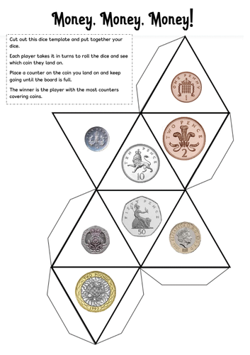 Money Coin Recognition Game Teaching Resources