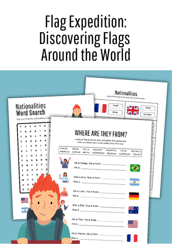 Flag Expedition: Discovering Flags Around the World | Countries & Flags Activities | Geography