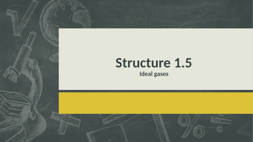 Structure 1 / IB Chemistry / Structure 1.5 (Including worksheets)