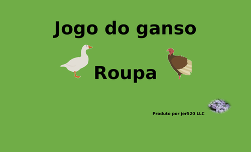 Roupa (Clothing in Portuguese) Jogo do ganso