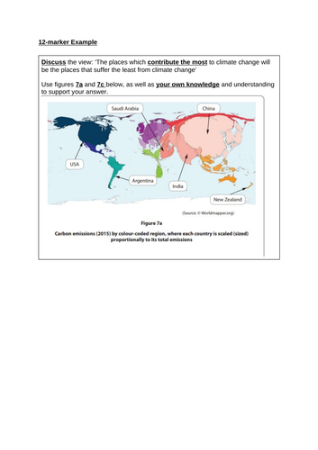 IGCSE Geography - 12 marker guidance