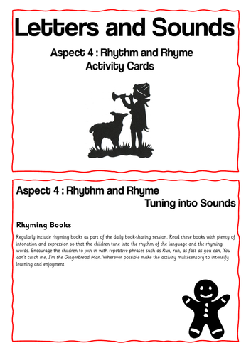 Letters and Sounds- Aspect 4- Rhythm and Rhyme Activity Cards