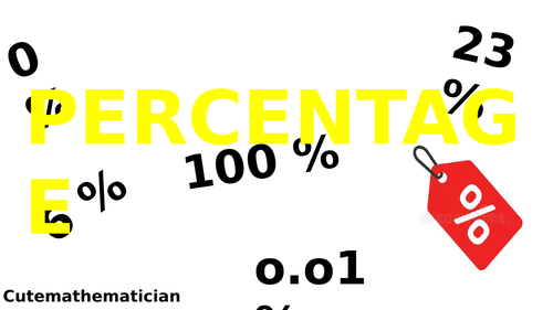 Percentage Powerpoint Presentation (PPT)/Lesson/Slides