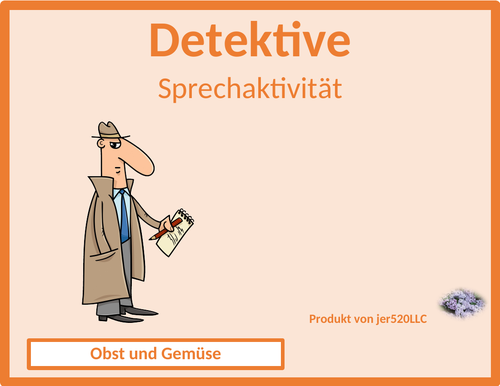 Obst und Gemüse (Fruits and Vegetables in German) Detectives