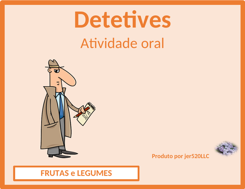 Frutas e Legumes (Fruits and Vegetables in Portuguese) Detectives