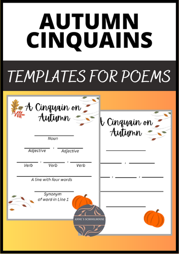 Autumn Cinquains - Templates - Poetry