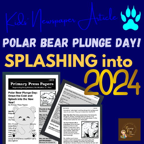 Dive into 2024 with Polar Bear Plunge Day! Reading Comprehension & FUN Activity